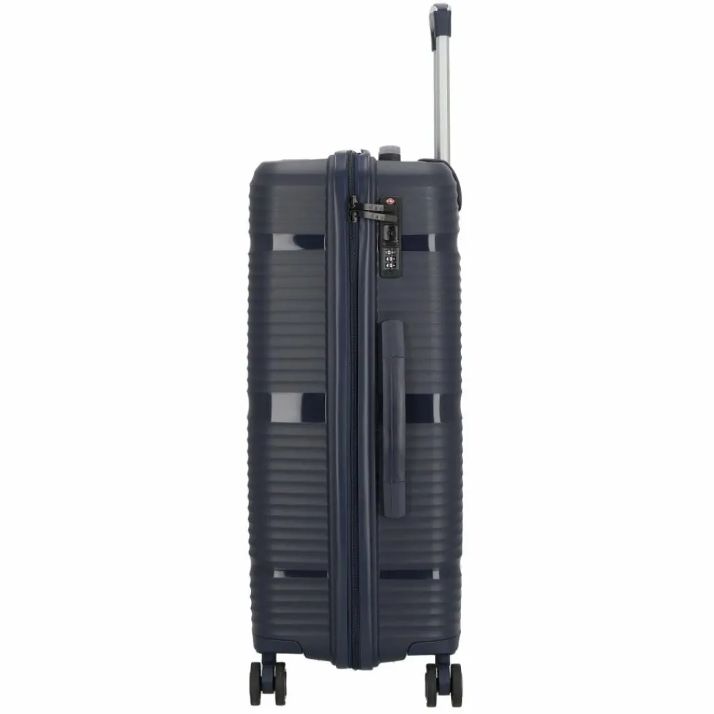 d&n Hartgepäck|4-Rollen Koffer<Travel Line 4200 4 Rollen Trolley M 67 cm darkblue