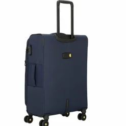 d&n Travel Line 9704 4 Rollen Trolley M 68 cm mit Dehnfalte dark blue