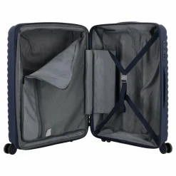 d&n Hartgepäck|4-Rollen Koffer<Travel Line 4500 4 Rollen Trolley M 65 cm mit Dehnfalte darkblue
