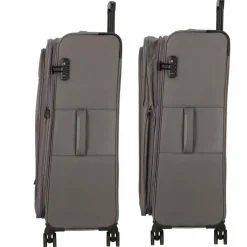 Hot d&n Travel Line 9704 4 Rollen Trolley L 78 cm mit Dehnfalte grey
