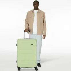 d&n 4-Rollen Koffer|Hartgepäck<Travel Line 4100 4 Rollen Trolley L 74 cm lime green