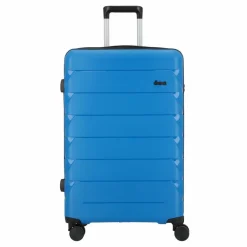Outlet d&n Travel Line 4100 4 Rollen Trolley L 74 cm blue
