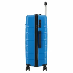 Outlet d&n Travel Line 4100 4 Rollen Trolley L 74 cm blue