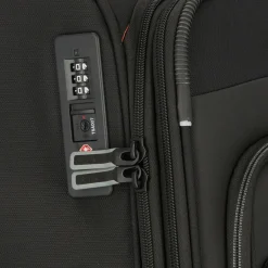 d&n Weichgepäck|4-Rollen Koffer<Travel Line 9504 4 Rollen Trolley L 76 cm mit Dehnfalte black