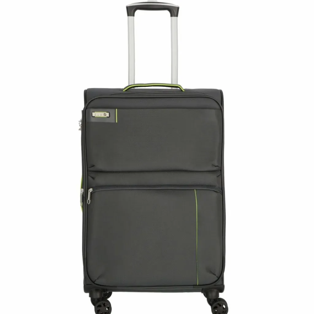 d&n Weichgepäck|2-Rollen Koffer<Travel Line 6700 4 Rollen Trolley 60 cm grau