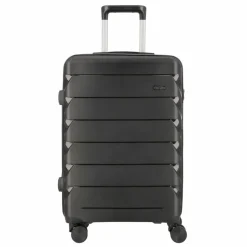 d&n Hartgepäck|4-Rollen Koffer<Travel Line 4100 4 Rollen Trolley M 64 cm black