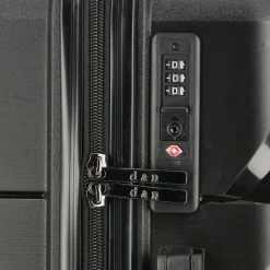 d&n Hartgepäck|4-Rollen Koffer<Travel Line 4100 4 Rollen Trolley M 64 cm black