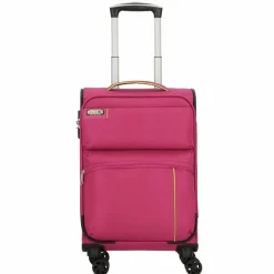 d&n Weichgepäck Kabinengepäck|4-Rollen Kabinentrolleys<Travel Line 6754 4-Rollen Kabinentrolley 55 cm pink
