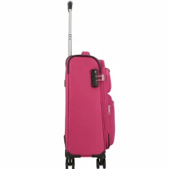 d&n Weichgepäck Kabinengepäck|4-Rollen Kabinentrolleys<Travel Line 6754 4-Rollen Kabinentrolley 55 cm pink