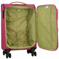 d&n Weichgepäck Kabinengepäck|4-Rollen Kabinentrolleys<Travel Line 6754 4-Rollen Kabinentrolley 55 cm pink