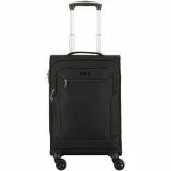 Best d&n Travel Line 6854 4-Rollen Kabinentrolley 55 cm schwarz