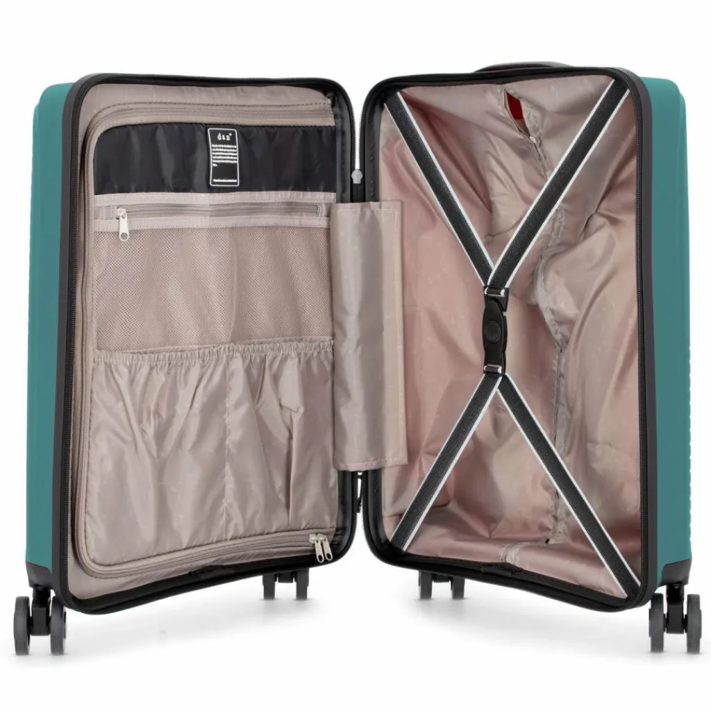 d&n Hartgepäck Kabinengepäck|4-Rollen Kabinentrolleys<Travel Line 4000 4-Rollen Kabinentrolley 55 cm grün