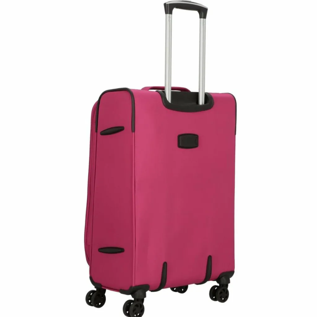 Clearance d&n Travel Line 6704 4-Rollen Kofferset 3tlg. pink