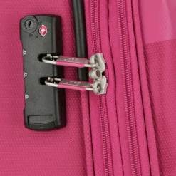 Clearance d&n Travel Line 6704 4-Rollen Kofferset 3tlg. pink