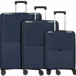 d&n Koffersets Als Hartgepäck|Koffersets 3-Teilig<Travel Line 4000 4-Rollen Kofferset 3tlg. navy
