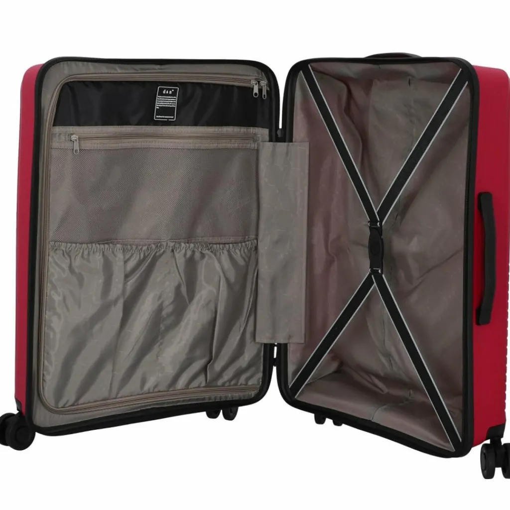 Best d&n Travel Line 4000 4-Rollen Kofferset 3tlg. pink