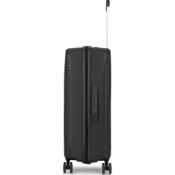 d&n Hartgepäck|4-Rollen Koffer<Travel Line 4000 4-Rollen Trolley 66 cm schwarz