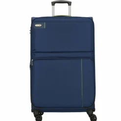 d&n Weichgepäck|4-Rollen Koffer<Travel Line 6704 4-Rollen Trolley 75 cm blue green