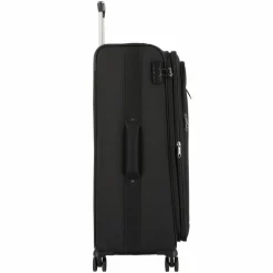 d&n Weichgepäck|4-Rollen Koffer<Travel Line 6874 4-Rollen Trolley 76 cm schwarz