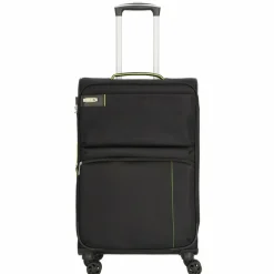 d&n Weichgepäck|4-Rollen Koffer<Travel Line 6704 4-Rollen Trolley 65 cm schwarz