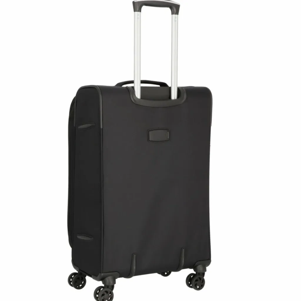 d&n Weichgepäck|4-Rollen Koffer<Travel Line 6704 4-Rollen Trolley 65 cm schwarz