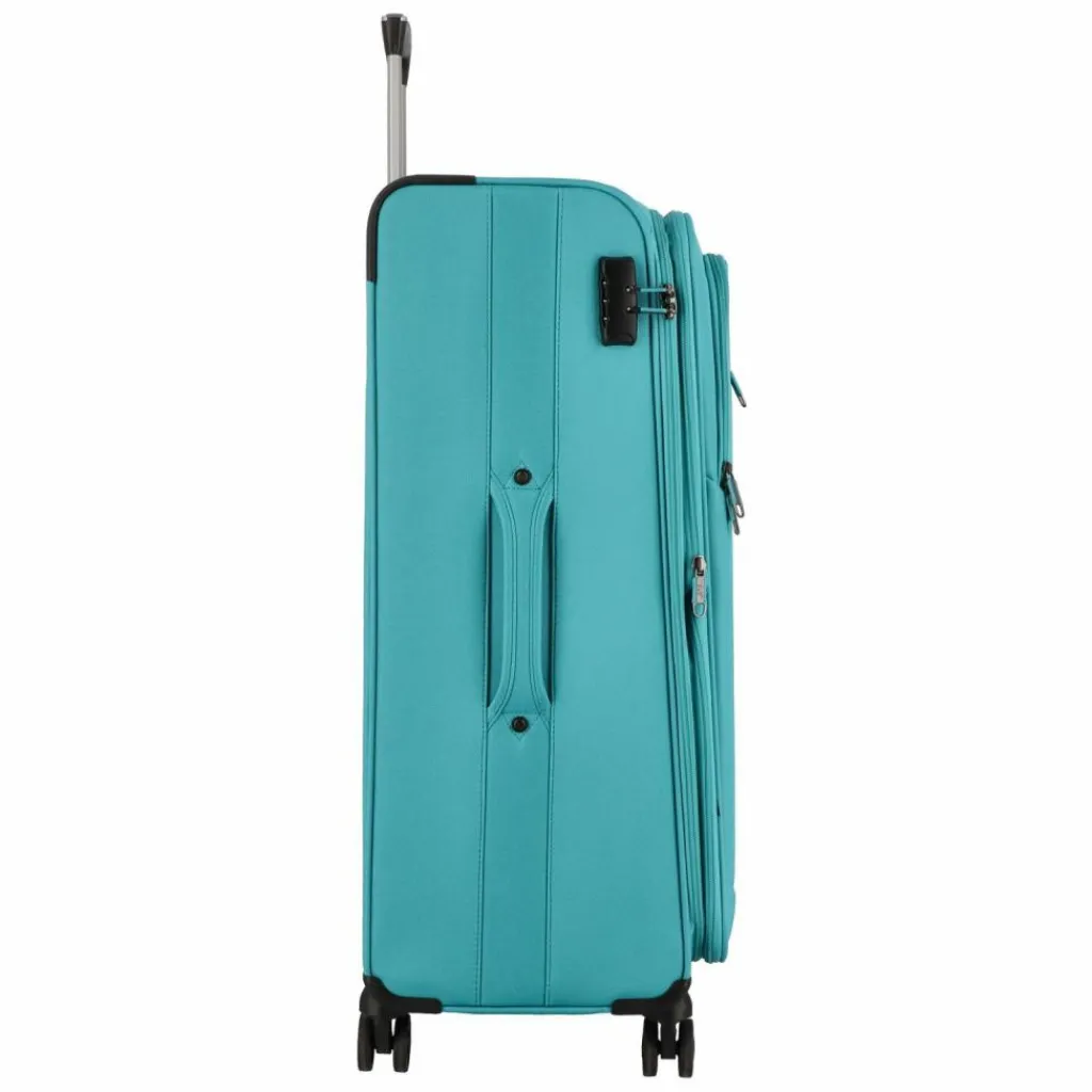 d&n Weichgepäck|4-Rollen Koffer<Travel Line 6874 4-Rollen Trolley 76 cm petrol