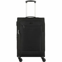 d&n Weichgepäck|4-Rollen Koffer<Travel Line 6864 4-Rollen Trolley 66 cm schwarz