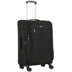 d&n Weichgepäck|4-Rollen Koffer<Travel Line 6864 4-Rollen Trolley 66 cm schwarz