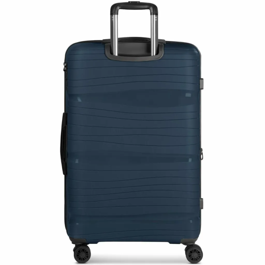 d&n Hartgepäck|4-Rollen Koffer<Travel Line 4300-Plus 4 Rollen Trolley L 76 cm mit Dehnfalte dark blue