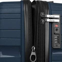 d&n Hartgepäck|4-Rollen Koffer<Travel Line 4300-Plus 4 Rollen Trolley L 76 cm mit Dehnfalte dark blue