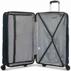d&n Hartgepäck|4-Rollen Koffer<Travel Line 4300-Plus 4 Rollen Trolley L 76 cm mit Dehnfalte dark blue