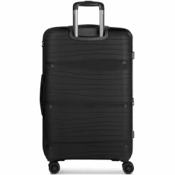 Sale d&n Travel Line 4300-Plus 4 Rollen Trolley L 76 cm mit Dehnfalte black