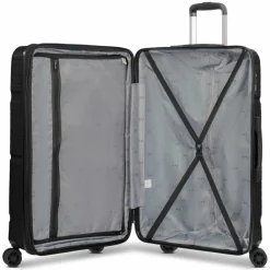 Sale d&n Travel Line 4300-Plus 4 Rollen Trolley L 76 cm mit Dehnfalte black