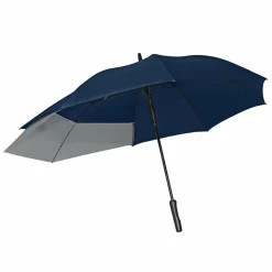 Doppler Stockschirme<Fiber Long Stockschirm 80 cm navy/grau