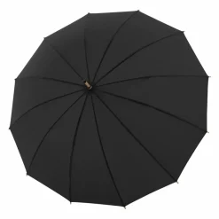 Doppler Stockschirme<Nature Long Bamboo Stockschirm 90 cm uni black