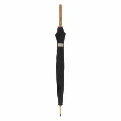 Doppler Stockschirme<Nature Long Bamboo Stockschirm 90 cm uni black