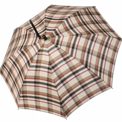 Sale Doppler Steel Burgund Stockschirm 80 cm karo beige