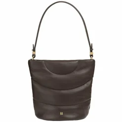 Sale DuDu Barbara Schultertasche Leder 24.5 cm coffee brown