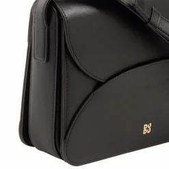 DuDu Umhängetaschen<Cefalonia Umhängetasche Leder 21 cm black rosa