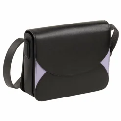 DuDu Umhängetaschen<Cefalonia Umhängetasche Leder 21 cm black lavender