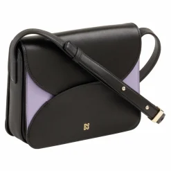 DuDu Umhängetaschen<Cefalonia Umhängetasche Leder 21 cm black lavender