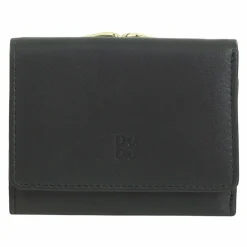 DuDu Damengeldbörsen Querformat<Corsica Geldbörse RFID Schutz Leder 11 cm black pop
