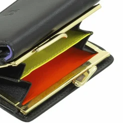 DuDu Damengeldbörsen Querformat<Corsica Geldbörse RFID Schutz Leder 11 cm black pop