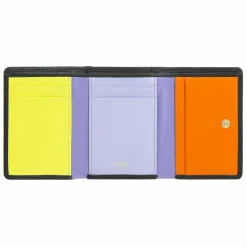 DuDu Damengeldbörsen Querformat<Corsica Geldbörse RFID Schutz Leder 11 cm black pop