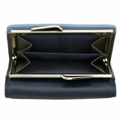 Online DuDu Corsica Geldbörse RFID Schutz Leder 11 cm navy