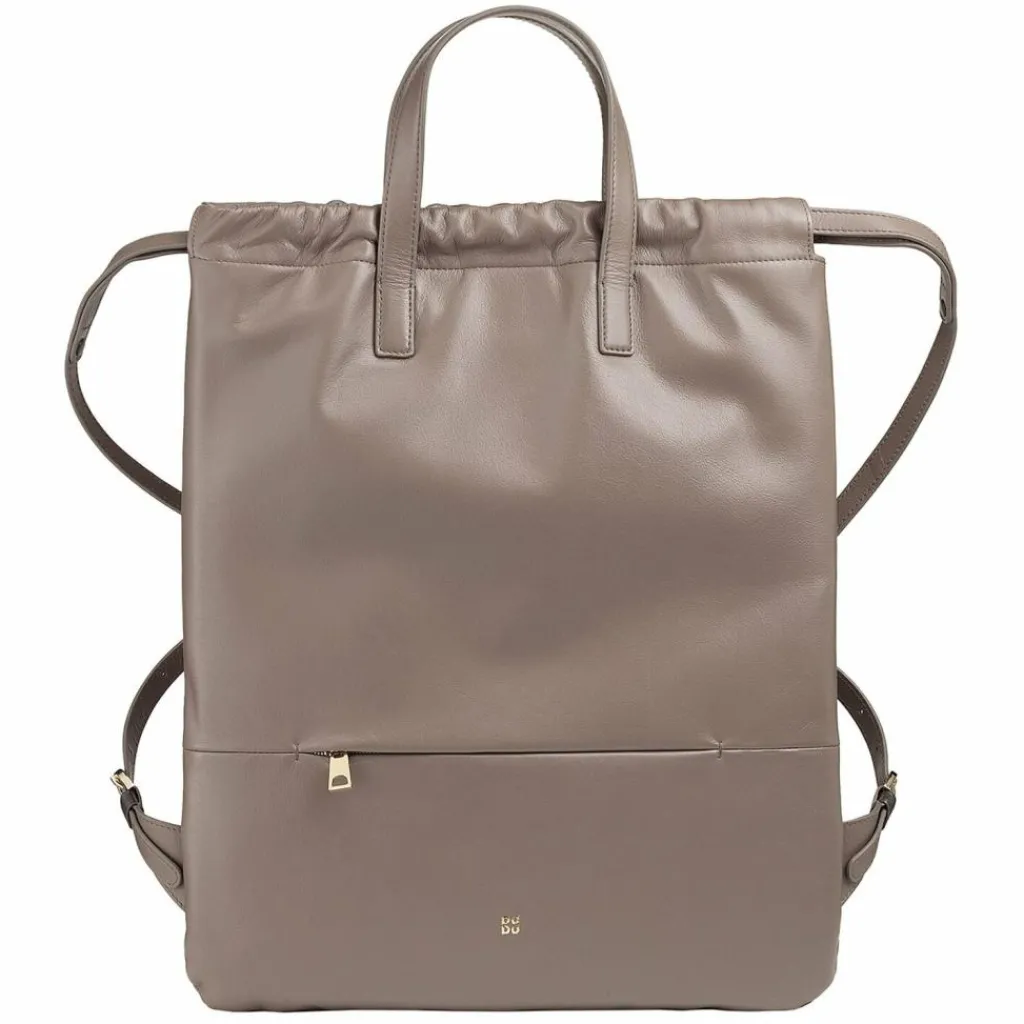 Clearance DuDu Ellesmere City Rucksack Leder 44 cm taupe