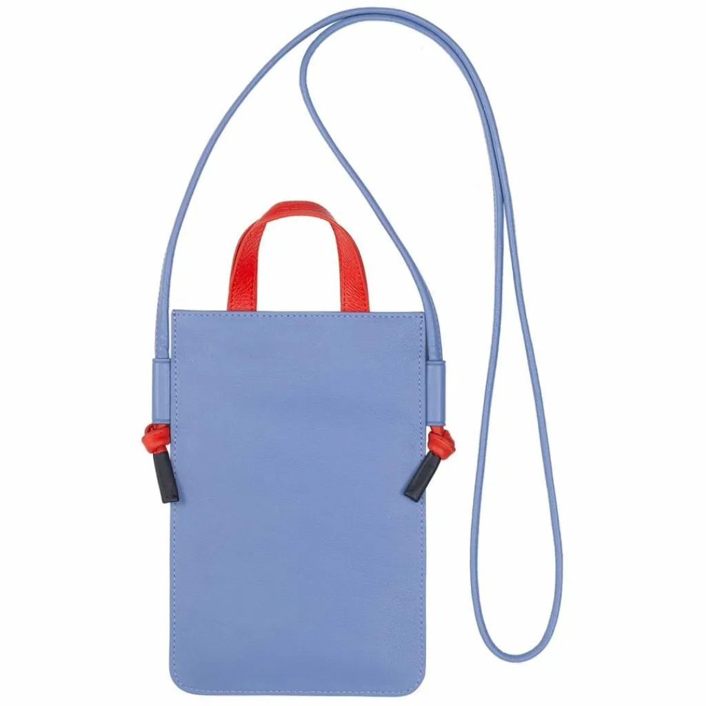 Outlet DuDu Faro Handytasche Leder 13 cm pastellblau