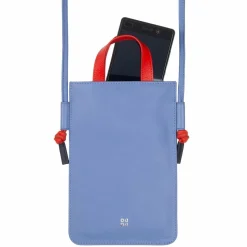 Outlet DuDu Faro Handytasche Leder 13 cm pastellblau