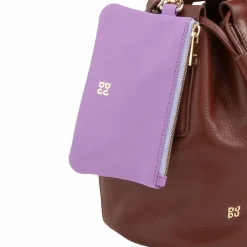 Hot DuDu Filicudi Beuteltasche Leder 14 cm chocolate