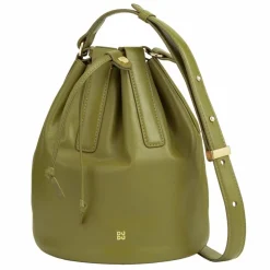 Clearance DuDu Filicudi Beuteltasche Leder 19 cm olive